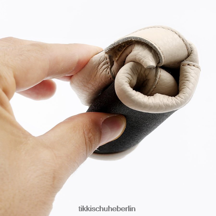 Tikki Kinder Ziggy v1 Leder ZX0D4D1 Schuhwerk Creme