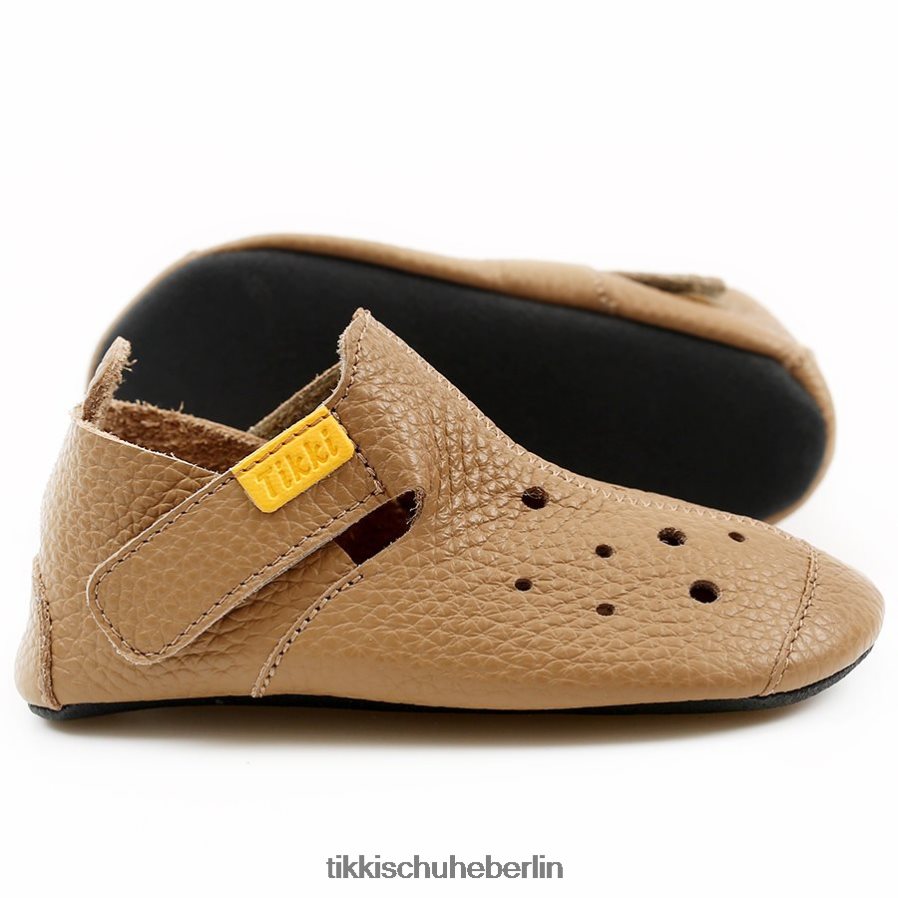 Tikki Kinder Ziggy v1 Leder ZX0D4D7 Schuhwerk Cappuccino