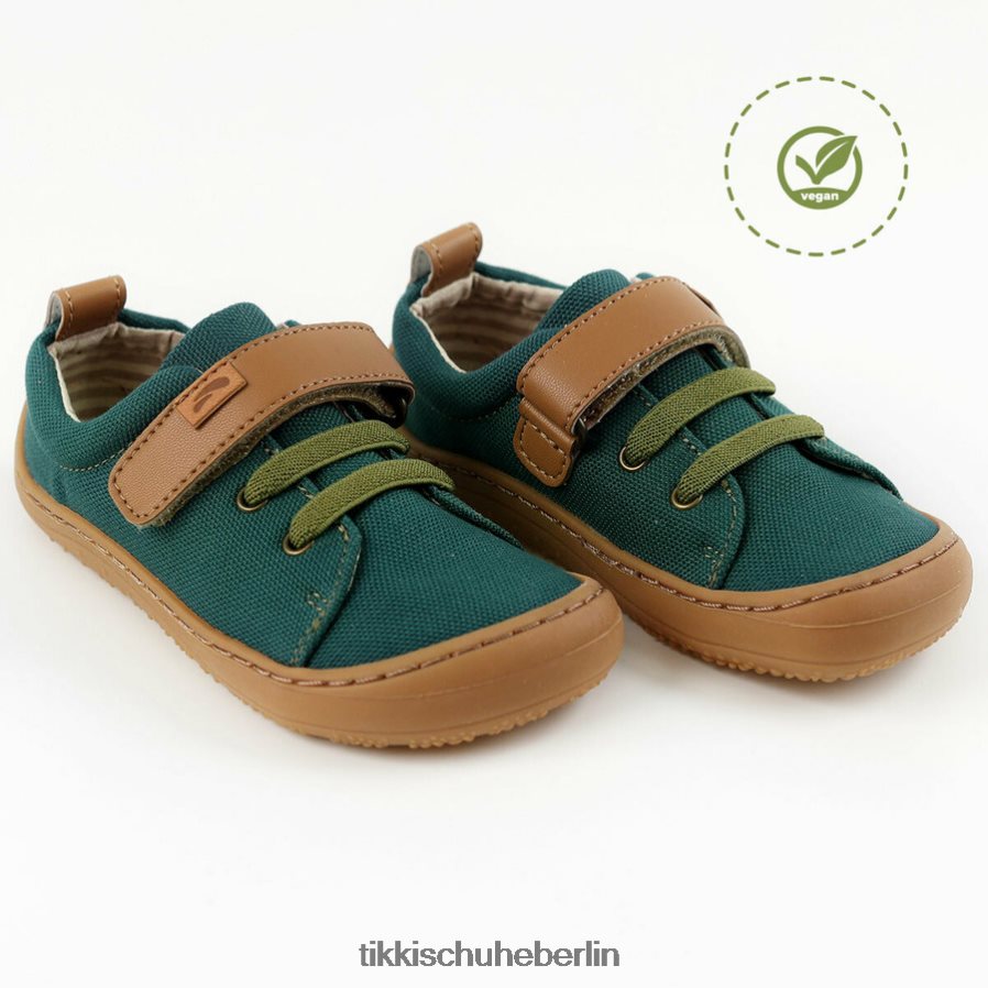 Tikki Kinder vegane Schuhe Harlekin ZX0D4D120 Schuhwerk Grün