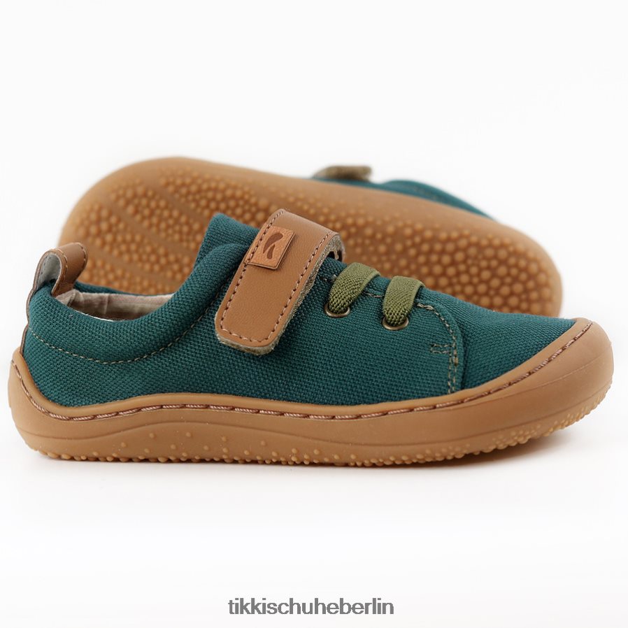Tikki Kinder vegane Schuhe Harlekin ZX0D4D120 Schuhwerk Grün