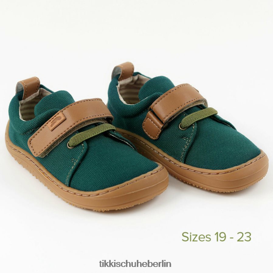 Tikki Kinder vegane Schuhe Harlekin ZX0D4D120 Schuhwerk Grün
